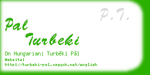 pal turbeki business card